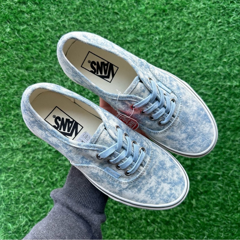 Vans Authentic Denim Destroy Winter Sky Marshmallow - Picture 3 of 8